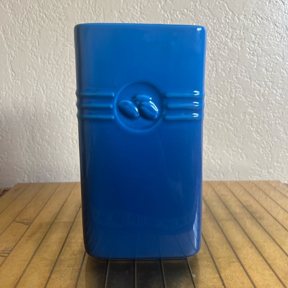 Le Creuset blue kitchen caddy coffee decanter ceramic - Picture 4 of 12
